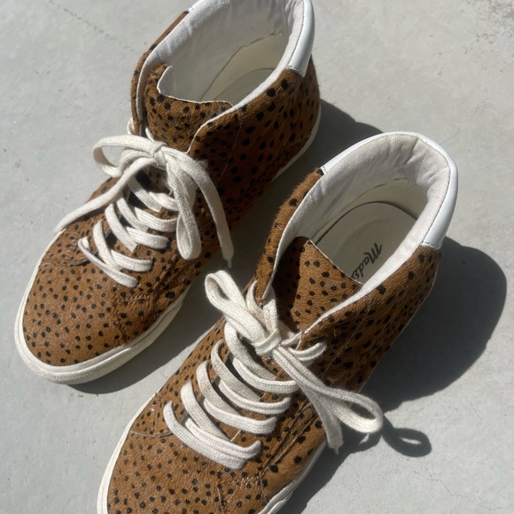 Madewell Cheetah Print High Top Sneakers - Picture 6 of 6